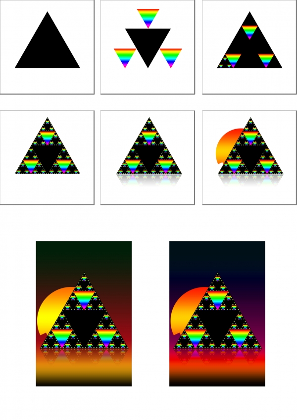 Creation of Sierpinski's triangle: Step 1